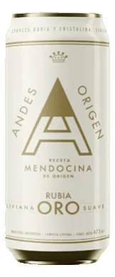  ANDES ORIGEN RUBIA ORO DE 473ML